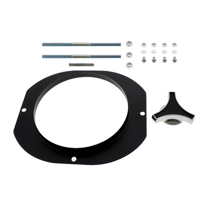 Aluminum Oval Air Cleaner Without Logo For Dual 4-Barrel Carburetor