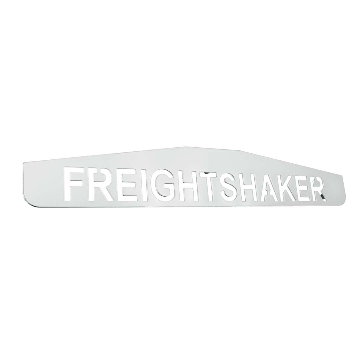 4" X 24" Chrome Freightshaker Bottom Mud Flap Plate - Welded Stud