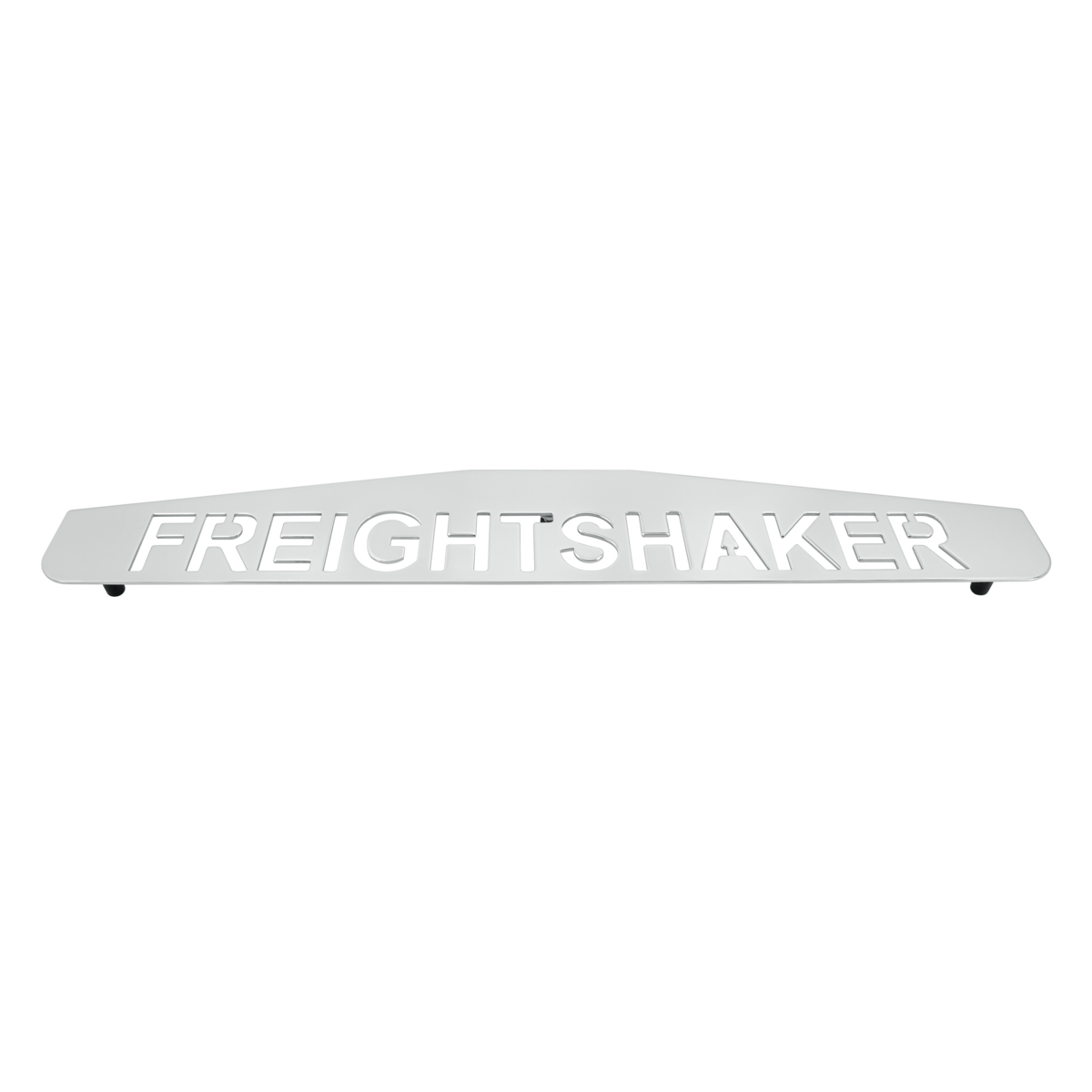 4" X 24" Chrome Freightshaker Bottom Mud Flap Plate - Welded Stud