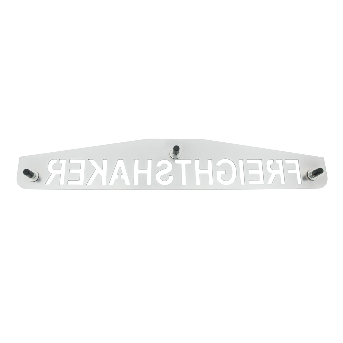 4" X 24" Chrome Freightshaker Bottom Mud Flap Plate - Welded Stud