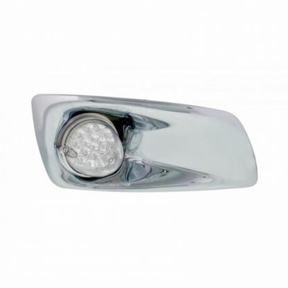 Fog Light Cover With 19 LED Reflector Light For 2007-2017 KW T660 (Passenger) - Amber LED/ Clear Lens
