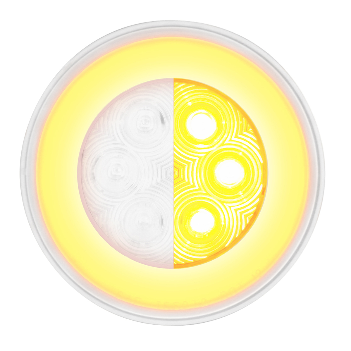 GloLight 21 LED 4" Turn Signal Light - Amber LED/Clear Lens