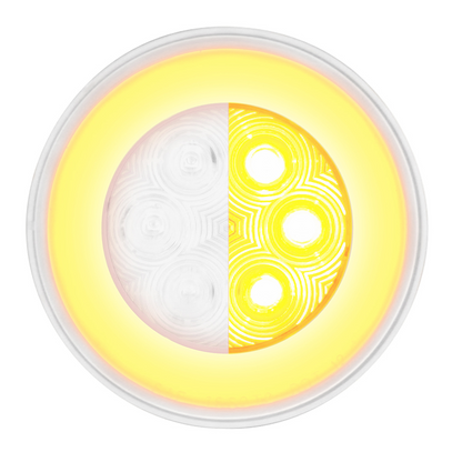 GloLight 21 LED 4" Turn Signal Light - Amber LED/Clear Lens
