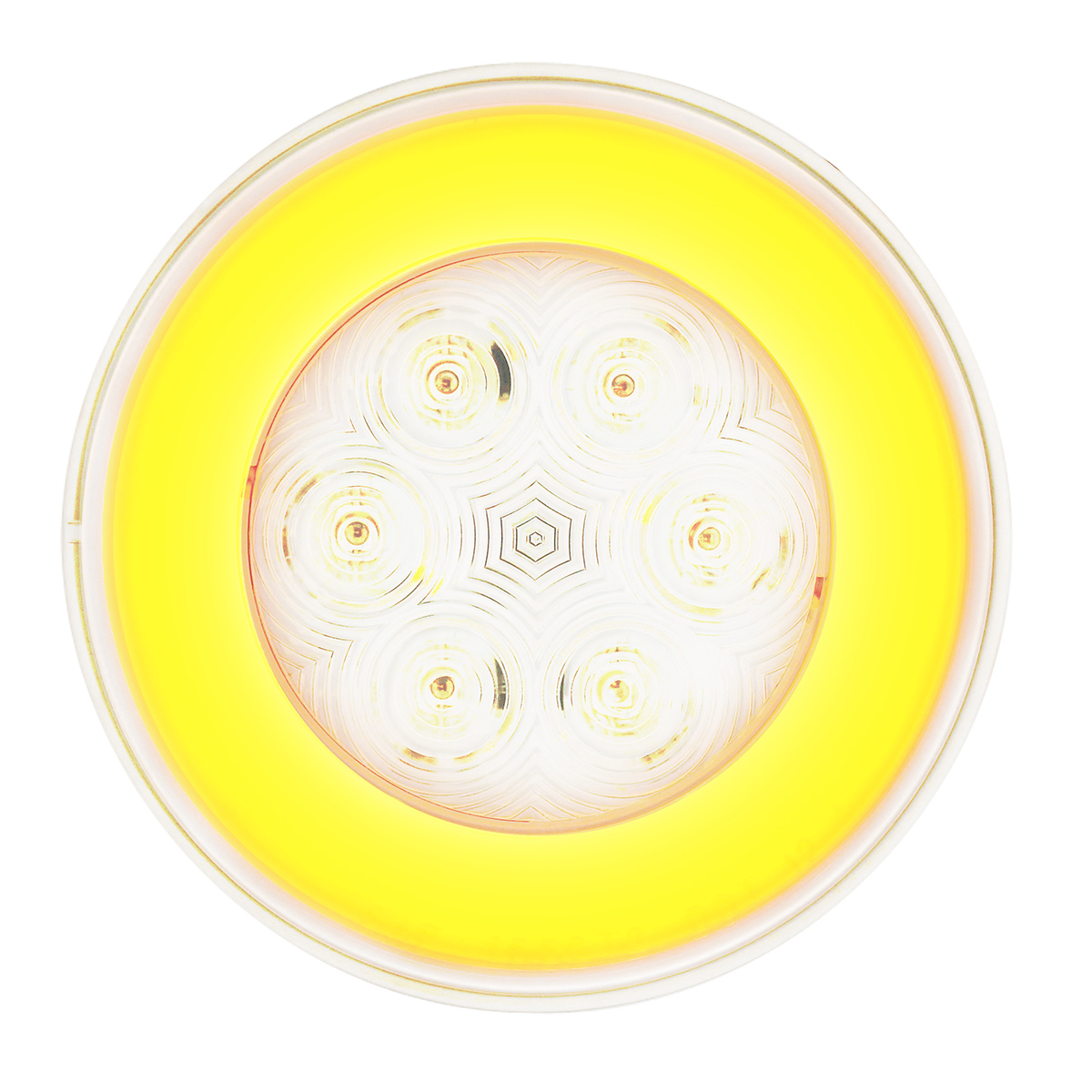 GloLight 21 LED 4" Turn Signal Light - Amber LED/Clear Lens