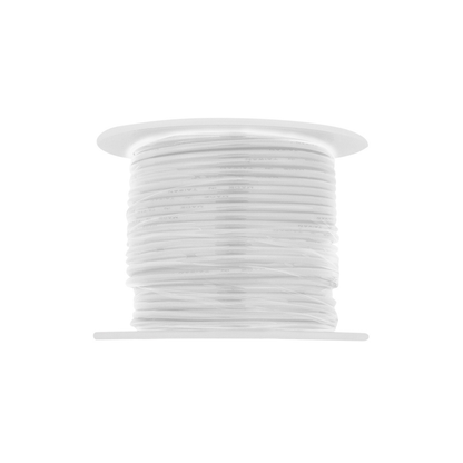 100 Ft. 16 AWG Long Primary Wire Roll - White