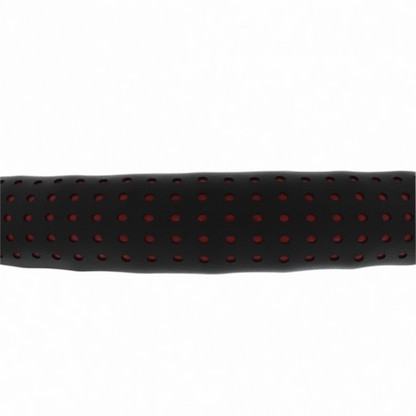 18" Perforated Leather Steering Wheel Cover - Red