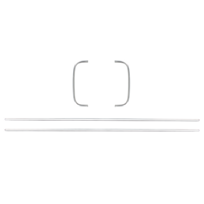 Polished Aluminum Grille Trim Molding Kit For 1966-77 Ford Bronco