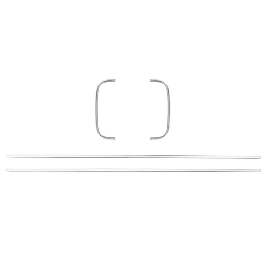 Polished Aluminum Grille Trim Molding Kit For 1966-77 Ford Bronco