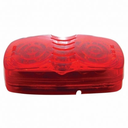 14 LED Reflector Rectangular Light (Clearance/Marker) - Red LED/Red Lens