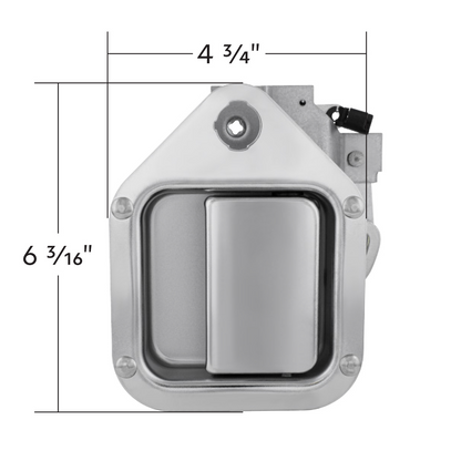 Chrome Exterior Handle For 1982-2006 Kenworth W900/T800/T600 - Driver (Bulk)
