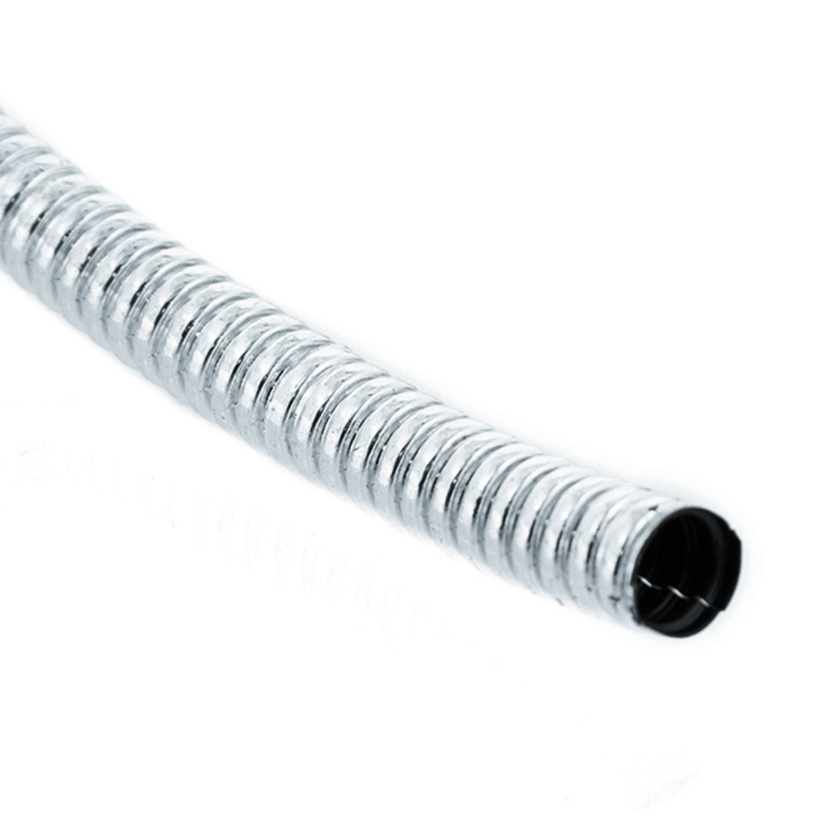 72" Long Chrome Wire Loom - 1/4" Diameter