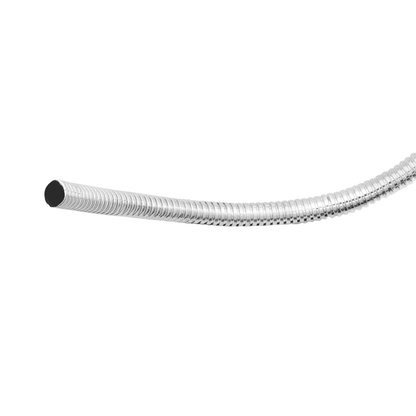 72" Long Chrome Wire Loom - 1/4" Diameter