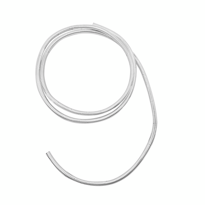 72" Long Chrome Wire Loom - 1/4" Diameter
