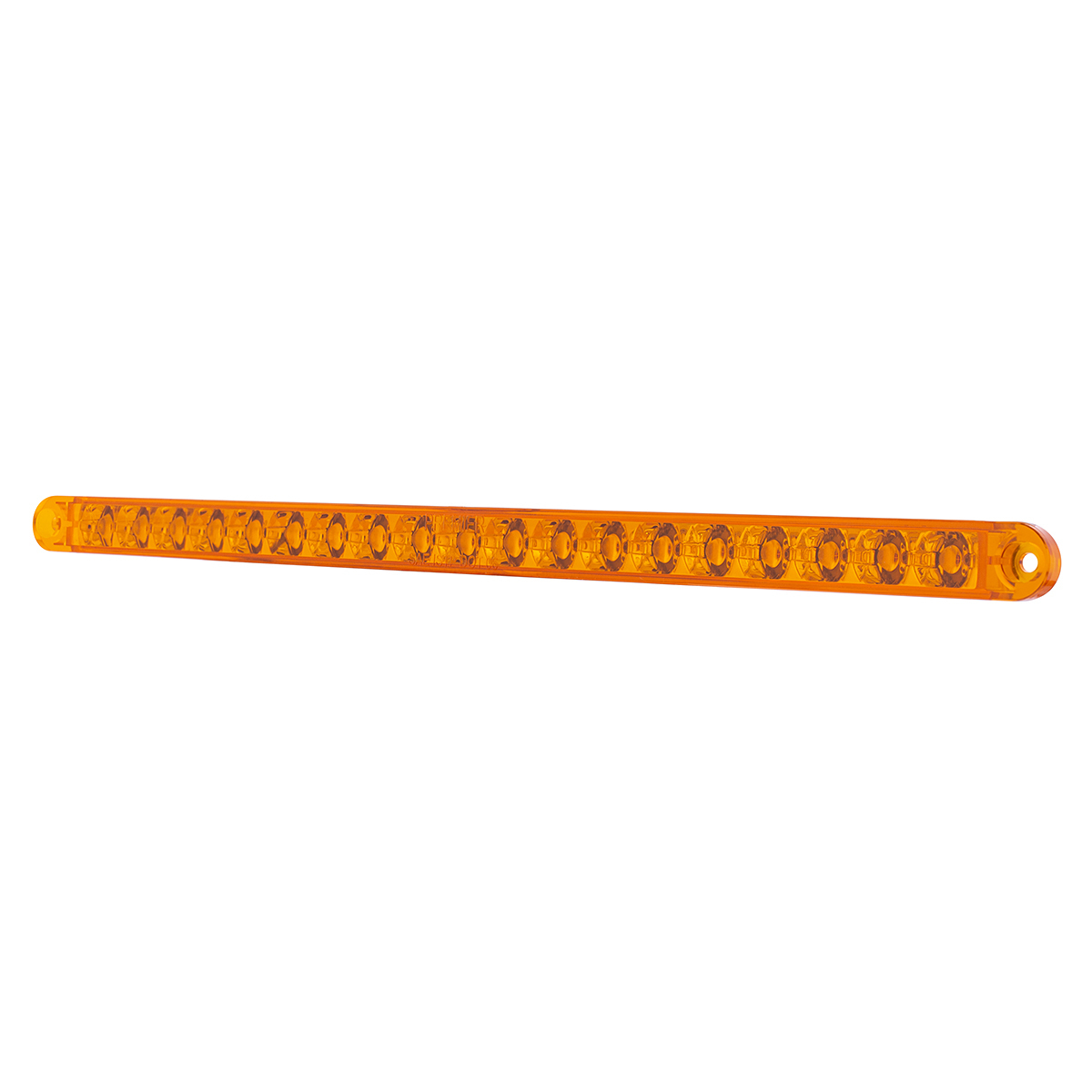 19 LED 12" Reflector Turn Signal Light Bar - Amber LED/Amber Lens (Bulk)