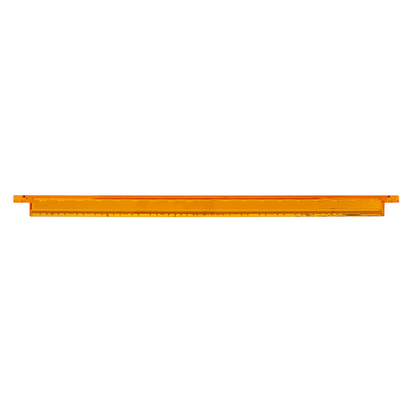 19 LED 12" Reflector Turn Signal Light Bar - Amber LED/Amber Lens (Bulk)