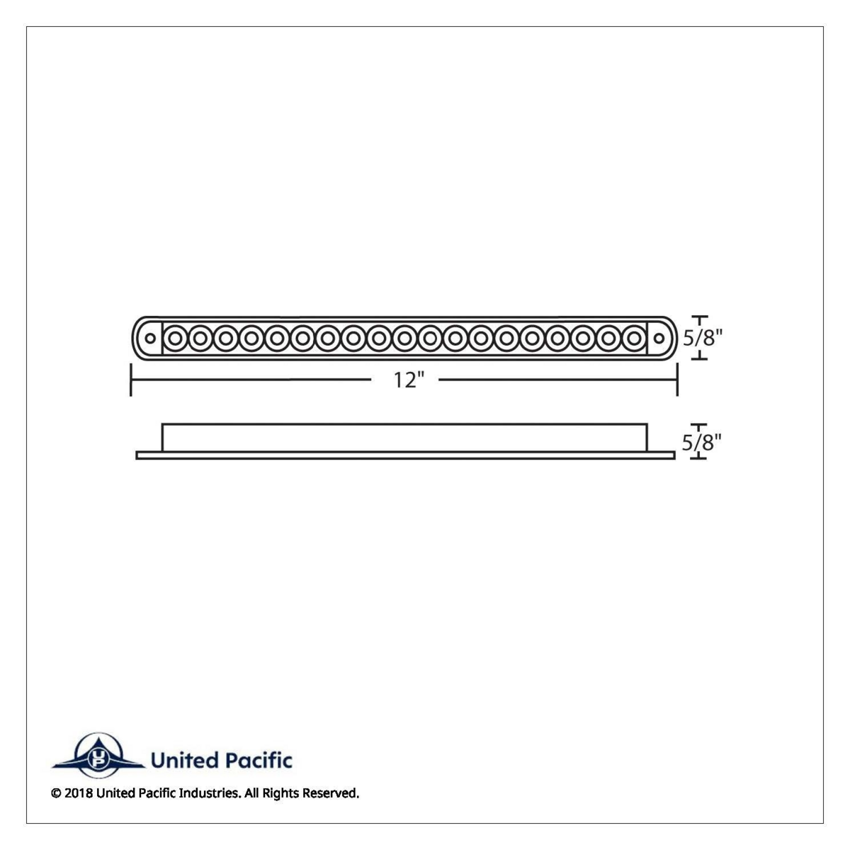 19 LED 12" Reflector Turn Signal Light Bar - Amber LED/Amber Lens (Bulk)