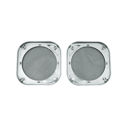 Chrome 5-1/2" Square Speaker Cover For Various Freightliner & Kenworth Models (Pair)