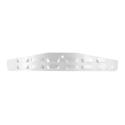 4" X 24" Chrome Louvered Bottom Mud Flap Plate - Bolt Thru