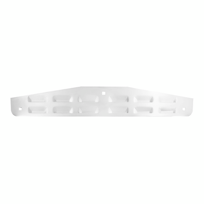 4" X 24" Chrome Louvered Bottom Mud Flap Plate - Bolt Thru