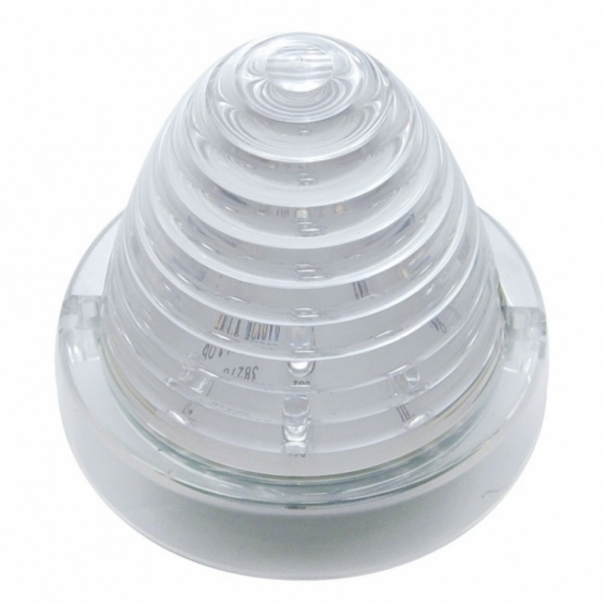 13 LED Beehive Truck-Lite Style Cab Light - Amber LED/Clear Lens