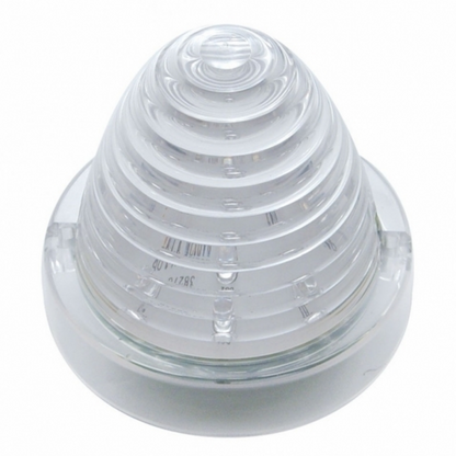 13 LED Beehive Truck-Lite Style Cab Light - Amber LED/Clear Lens