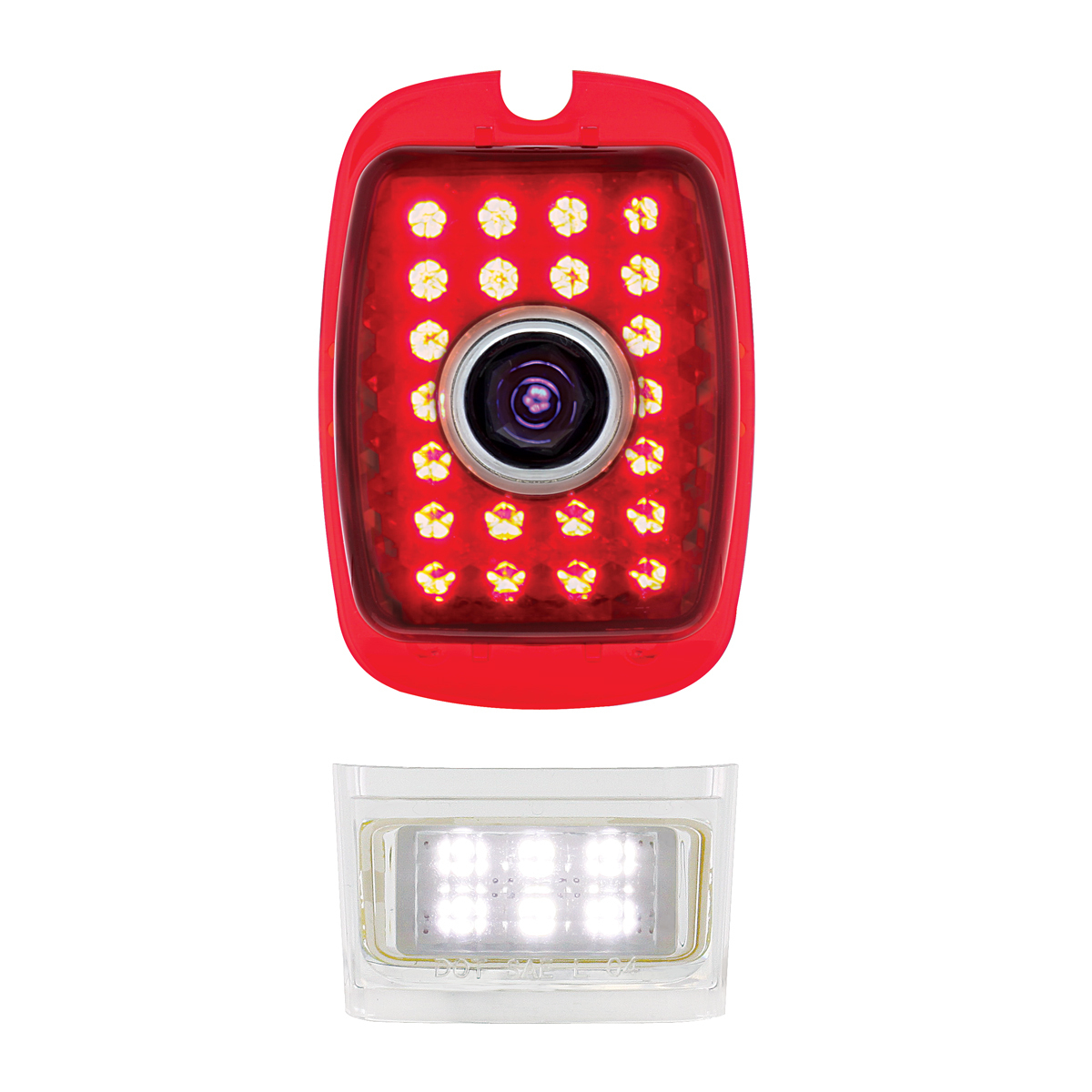 23 LED Tail Light With 6 LED LP Light & Blue Dot For Chevy Car (1937-1938)& Truck (1940-1953)- L/H