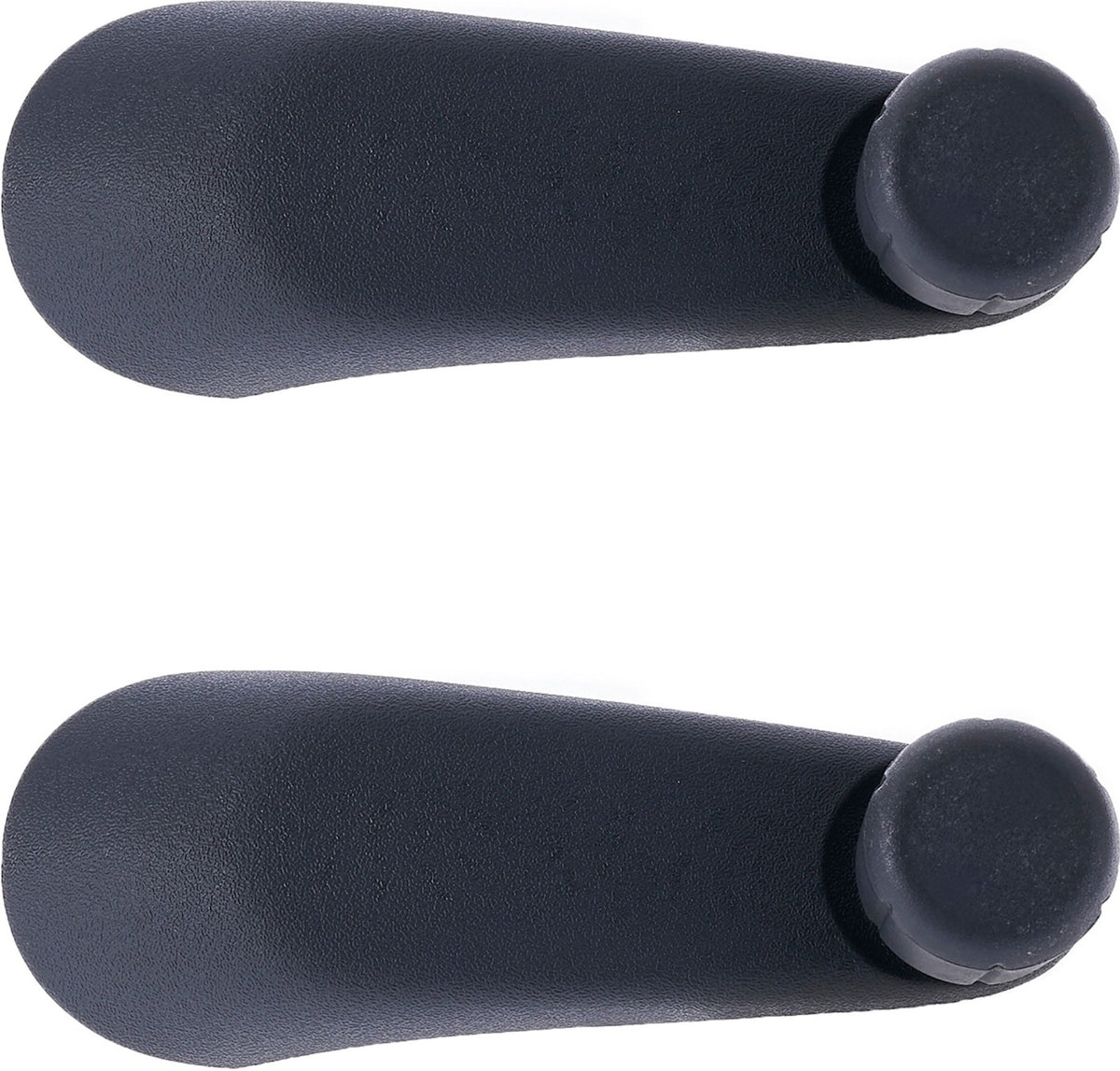 Window Crank Handle RH = LH (2pcs) Plastic Gray Knob + Black Handle for 1998-2004 Chevrolet Blazer; 1996-2015 GMC Savana