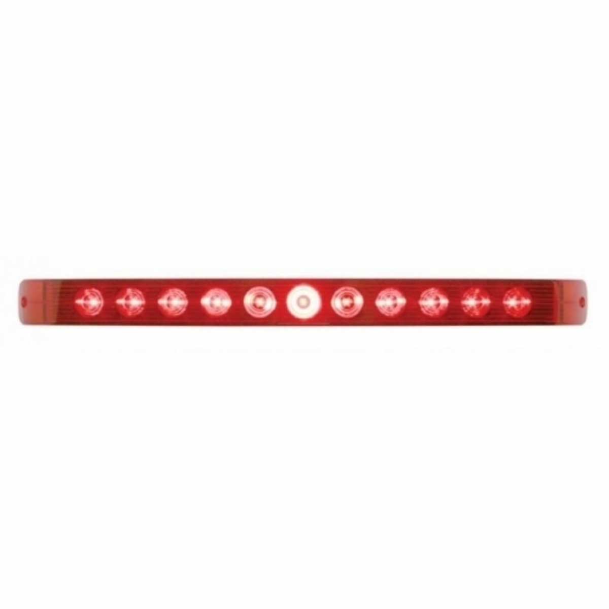 11 LED 17" Light Bar Only (Stop, Turn & Tail) - Red LED/Red Lens