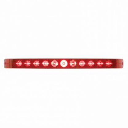 11 LED 17" Light Bar Only (Stop, Turn & Tail) - Red LED/Red Lens