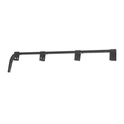 Black Straight Mud Flap Hangers - No Coil (Pair)