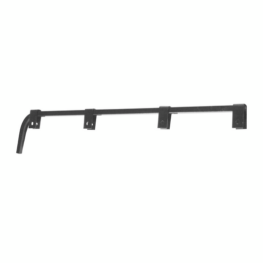 Black Straight Mud Flap Hangers - No Coil (Pair)