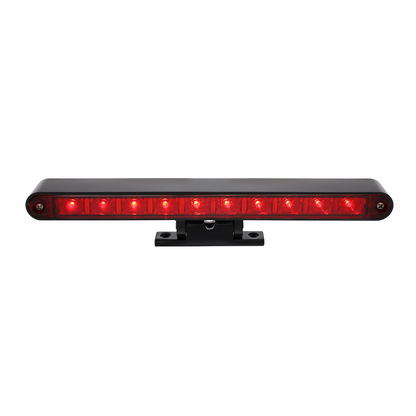 10 LED Split Function 3rd Brake Light With Black Swivel Pedestal Base - Red LED/Red Lens