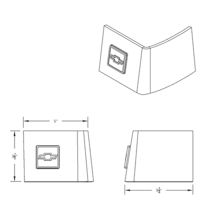 Cab Rear Corner Molding Kit For 1973-80 Chevy Truck - L/H