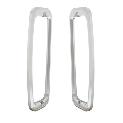 Clear Anodized Billet Aluminum Tail Light Bezels For 1966-77 Ford Bronco (Pair)