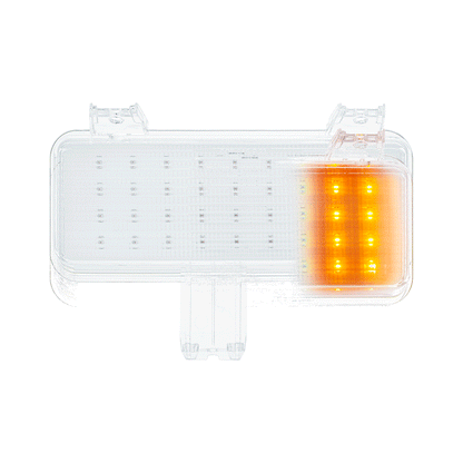36 LED Sequential Parking Light For 1981-1982 Chevrolet & GMC Truck-Amber LED/Clear Lens R/H