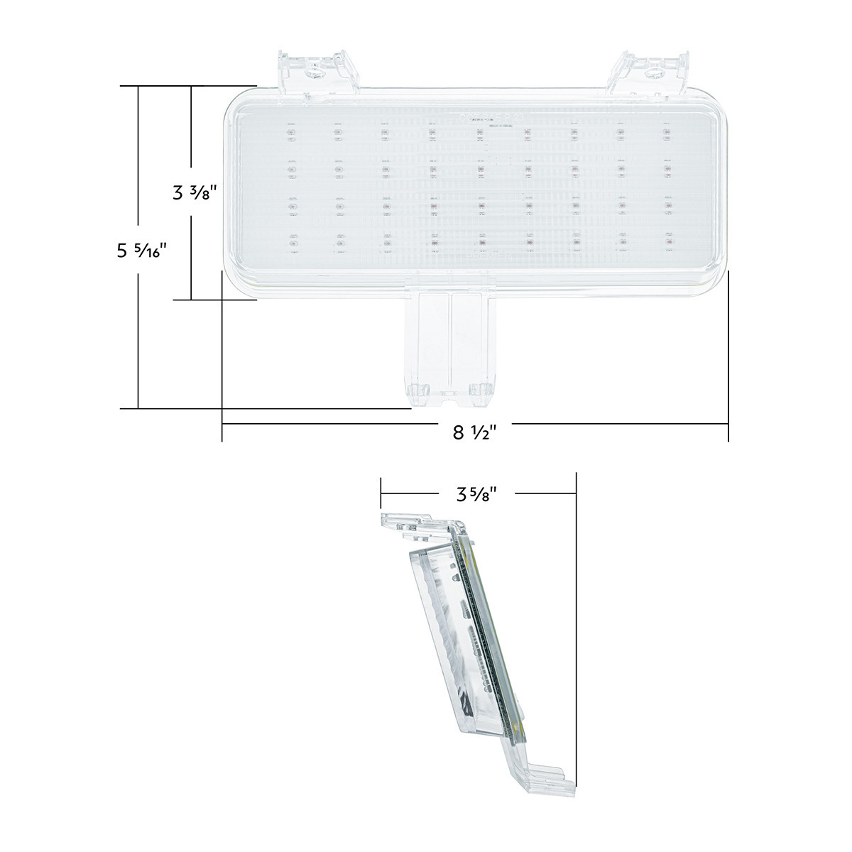 36 LED Sequential Parking Light For 1981-1982 Chevrolet & GMC Truck-Amber LED/Clear Lens R/H