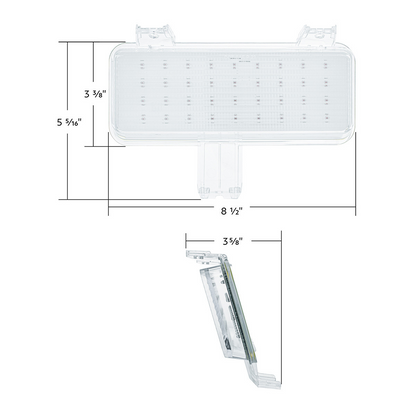 36 LED Sequential Parking Light For 1981-1982 Chevrolet & GMC Truck-Amber LED/Clear Lens R/H