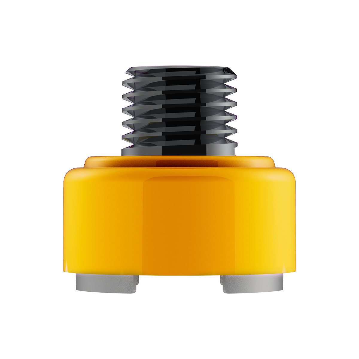 M30X3.5 Thread-On Shift Knob Mounting Adapter For Eaton Fuller Style 9/10 Shifter - Electric Yellow