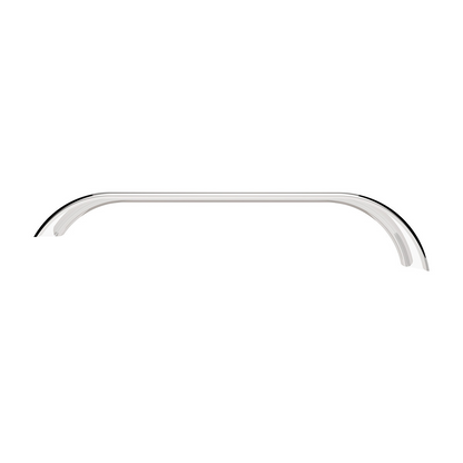 120" 430 Stainless Steel (16ga) Roll Formed Edge Smooth Full Fender 60" Spread - SS Series (Pair)