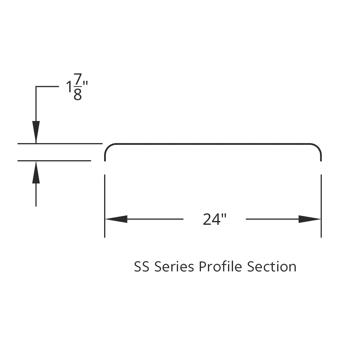 120" 430 Stainless Steel (16ga) Roll Formed Edge Smooth Full Fender 60" Spread - SS Series (Pair)