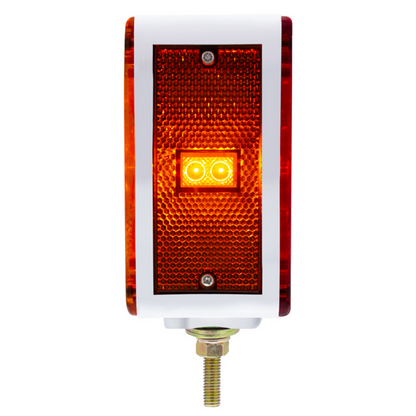 52 LED Double Stud Double Face Turn Signal Light (Driver) - Amber & Red LED/Amber & Red Lens