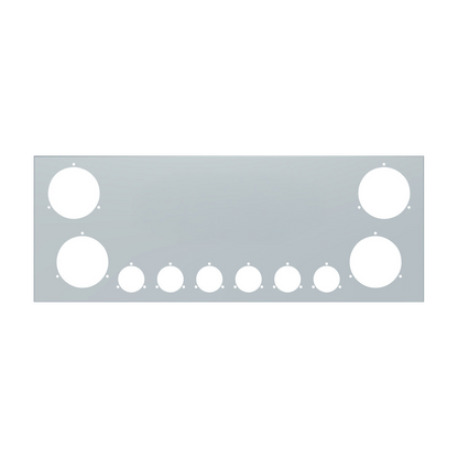 33-3/4" SS Rear Center Light Panel With Four 4" & Six 2" Light Cutouts(No LP Holes)