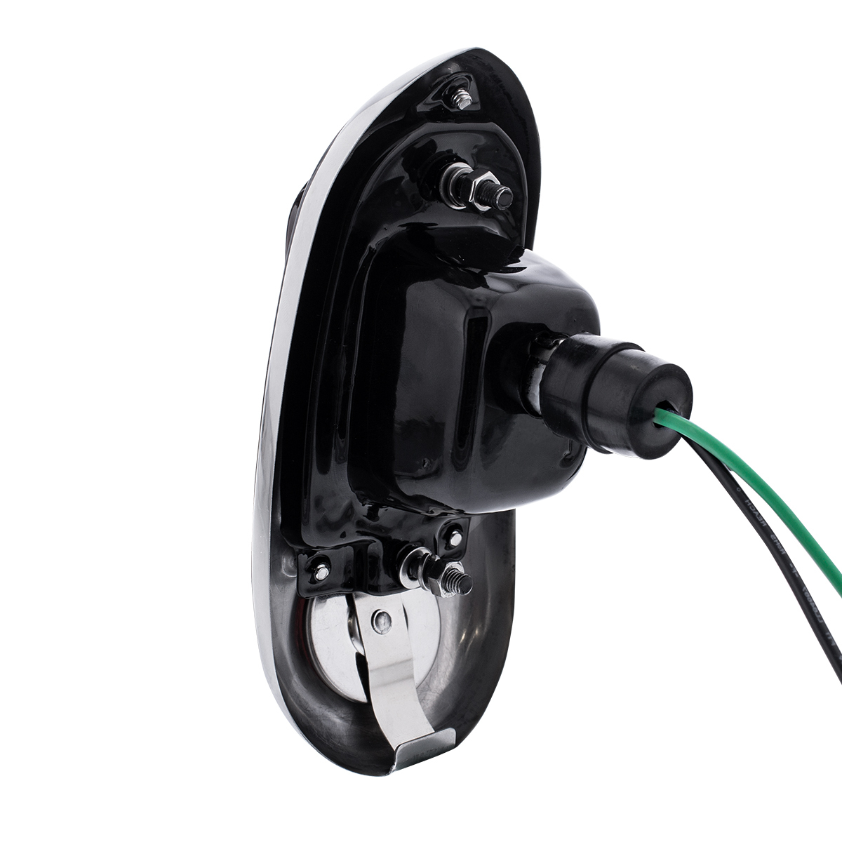 Tail Light Assembly With Stainless Steel Housing & Blue Dot For 1949-50 Chevy Passenger Car - R/H
