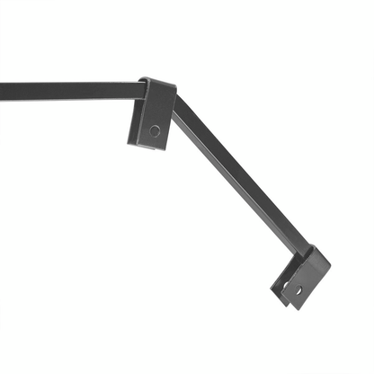 Black Angled Mud Flap Hangers With Mounting Hardware- 1 Coil (Pair)