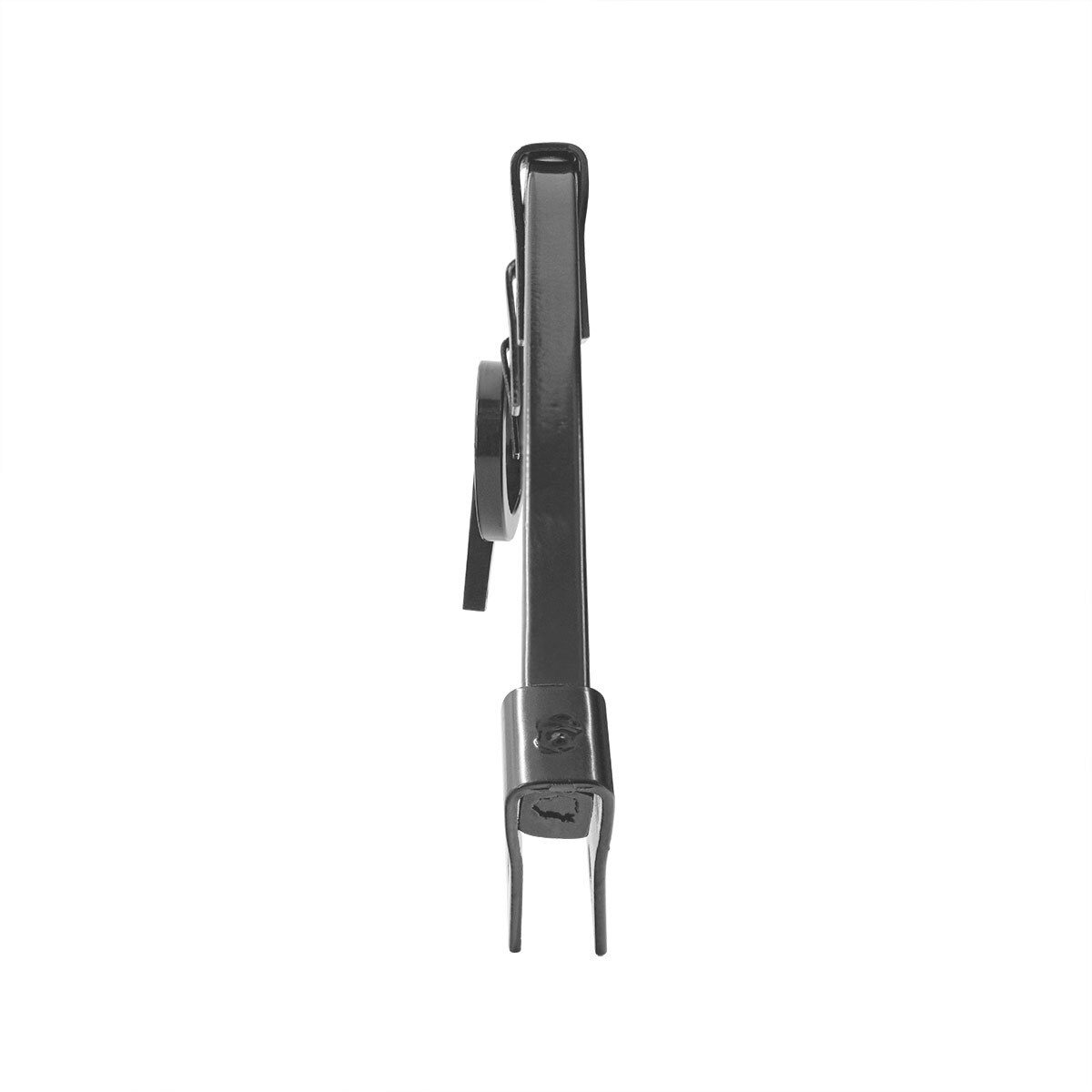 Black Angled Mud Flap Hangers With Mounting Hardware- 1 Coil (Pair)