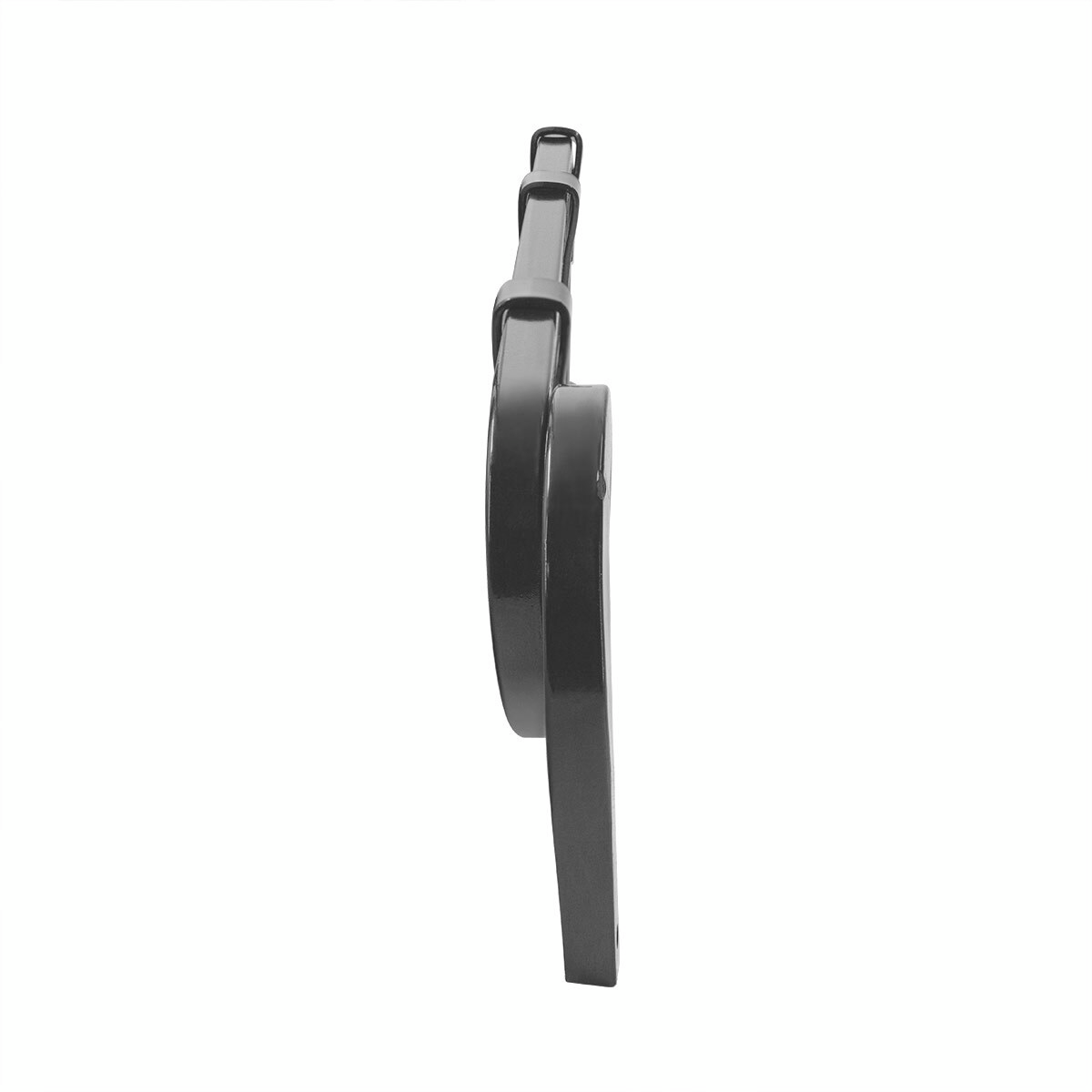 Black Angled Mud Flap Hangers With Mounting Hardware- 1 Coil (Pair)