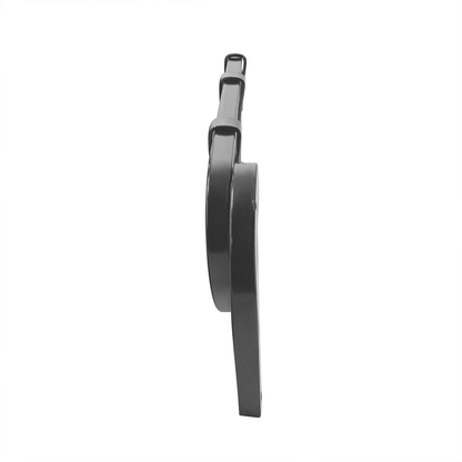 Black Angled Mud Flap Hangers With Mounting Hardware- 1 Coil (Pair)