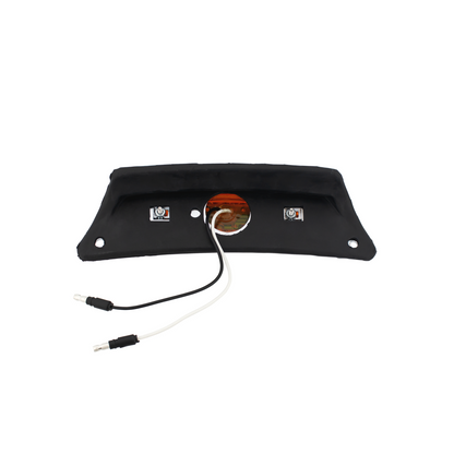 Chrome Fender Light Bracket With 12 LED Reflector Light - Amber LED/Amber Lens