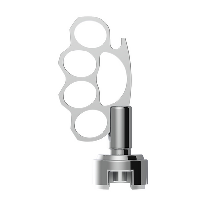 Thread-On Knuckle Gearshift Knob With Chrome 13/15/18 Speed Adapter - Chrome