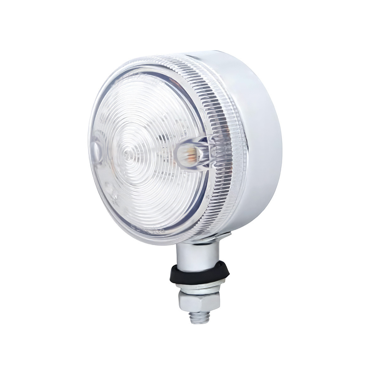 15 LED 3" Single Face Light - Red LED/Clear Lens
